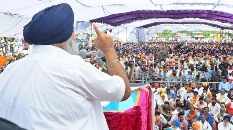 Sukhbir Badal slammed the Congress