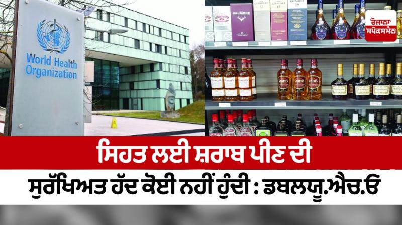 There is no safe limit for drinking alcohol for health: WHO There is no safe limit for drinking alcohol for health: WHO