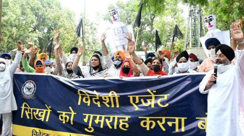 GK protests near Pak High Commission GK protests near Pak High Commission