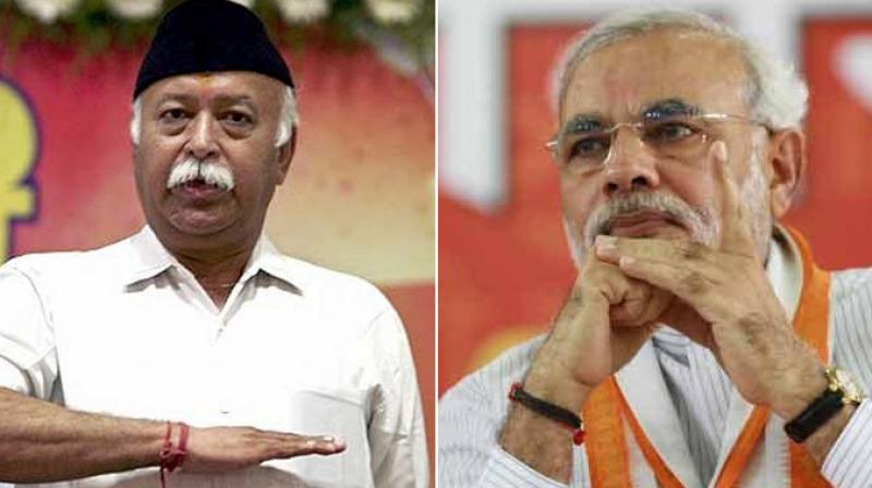 Mohan Bhagwat and PM Modi