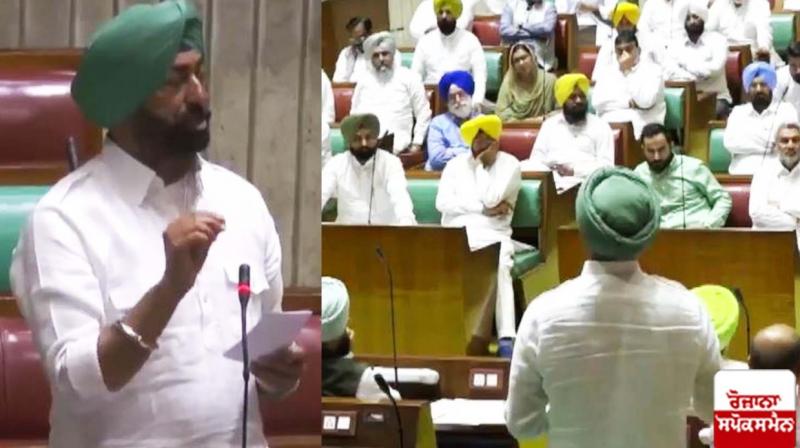 Sukhpal Singh Khaira in Punjab Vidhan Sabha Sukhpal Singh Khaira in Punjab Vidhan Sabha