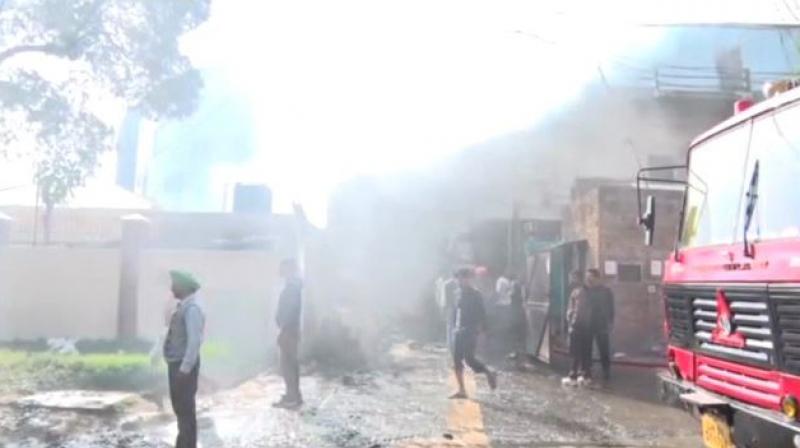 Huge Fire In Mohali Cardboard Factory Huge Fire In Mohali Cardboard Factory