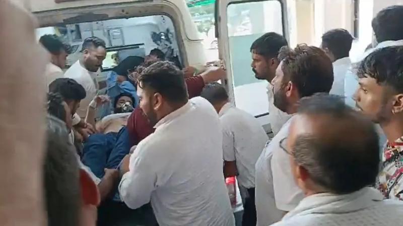 Attack on convoy of Congress candidate Pradeep Chaudhary Haryana election 2024 Attack on convoy of Congress candidate Pradeep Chaudhary Haryana election 2024