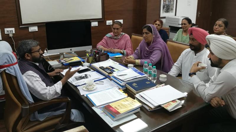 AAP leaders met chief election officer (CEO) Punjab AAP leaders met chief election officer (CEO) Punjab