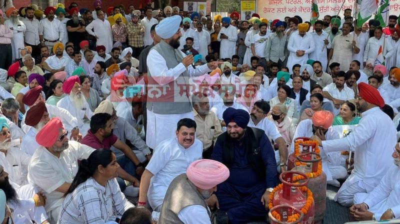 Congress Protest at chandigarh over inflation Congress Protest at chandigarh over inflation