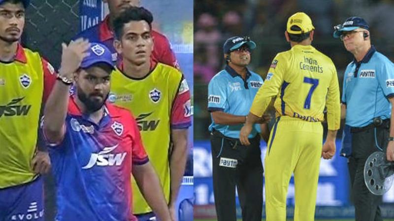 Umpires not given No-ball, Rishabh Pant calling their players back Umpires not given No-ball, Rishabh Pant calling their players back
