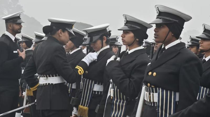 Women tri-services contingent led by Captain Sandhya gears up to make history at Kartavya Path Women tri-services contingent led by Captain Sandhya gears up to make history at Kartavya Path