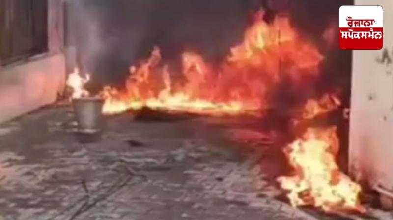 House catches fire due to cylinder explosion in Ambala