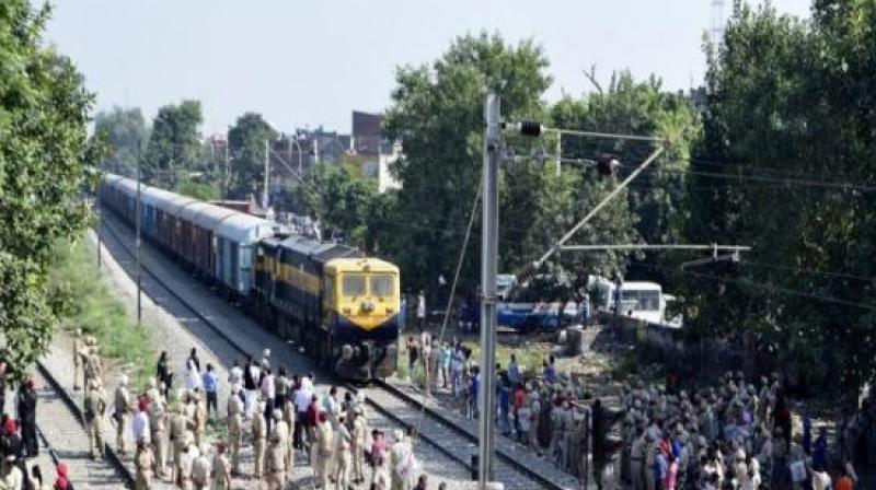 Big train avoided accident