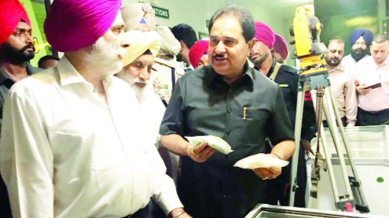 Om Prakash Soni visiting at Pagro Frozen Foods Pvt. Ltd.