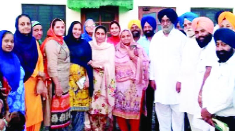 Senior Akali leaders after the Meeting Senior Akali leaders after the Meeting