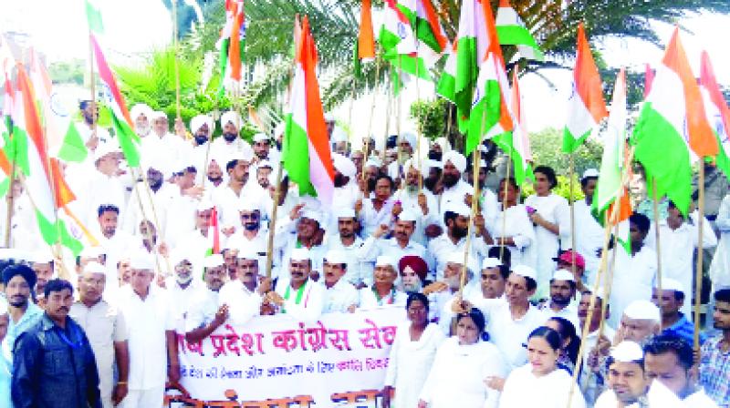 Congress Seva Dal Workers During Tiranga March Congress Seva Dal Workers During Tiranga March
