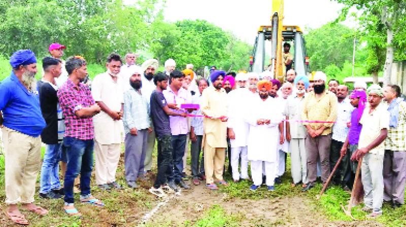 Kuljeet Singh Nagra Launching the work Kuljeet Singh Nagra Launching the work