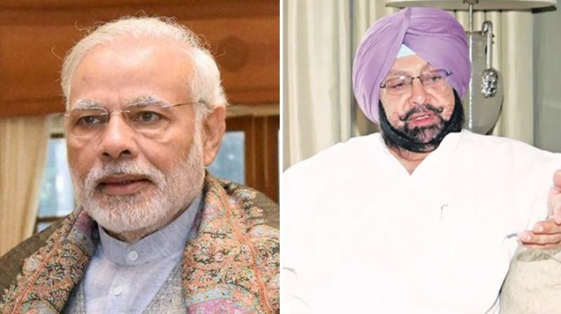 Captain Amarinder Singh and PM Modi