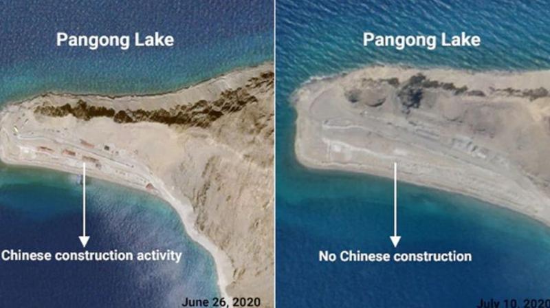 China's partial pullback in Finger 4 area of Pangong China's partial pullback in Finger 4 area of Pangong