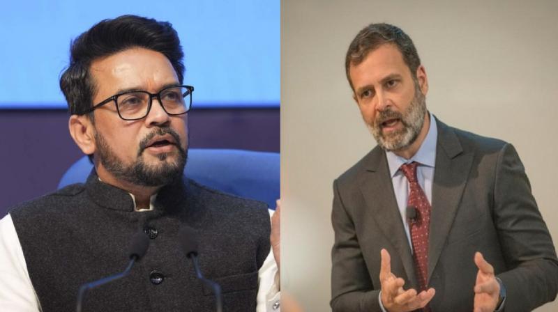 Anurag Thakur and Rahul Gandhi Anurag Thakur and Rahul Gandhi