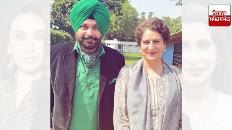 Navjot Singh Sidhu meets Priyanka Gandhi Navjot Singh Sidhu meets Priyanka Gandhi