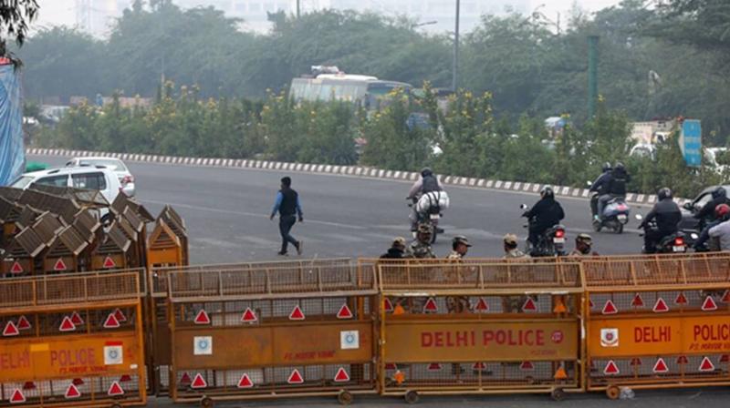 Police deployed at Delhi-Haryana border ahead of farmer protest