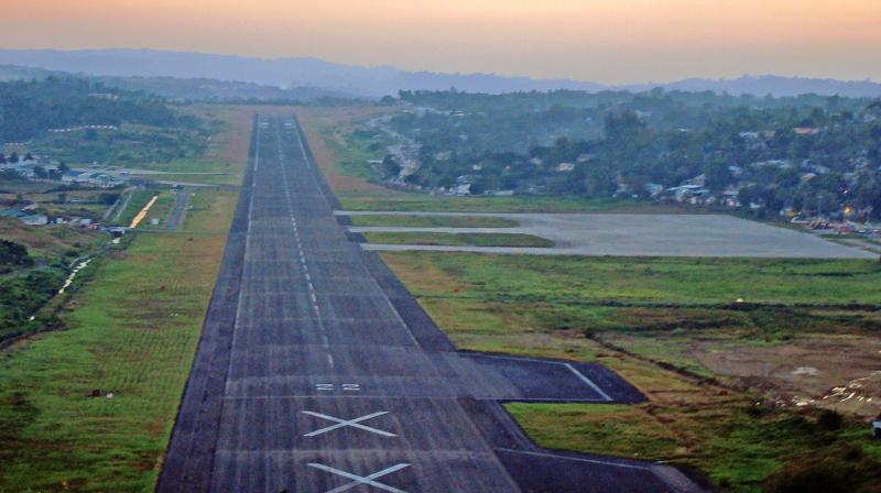 Port Blair airport runway controlled by the Indian military Port Blair airport runway controlled by the Indian military