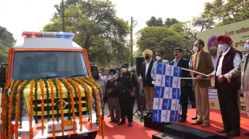 Health Minister Balbir Sidhu flagged off 24 BLS Ambulances Health Minister Balbir Sidhu flagged off 24 BLS Ambulances