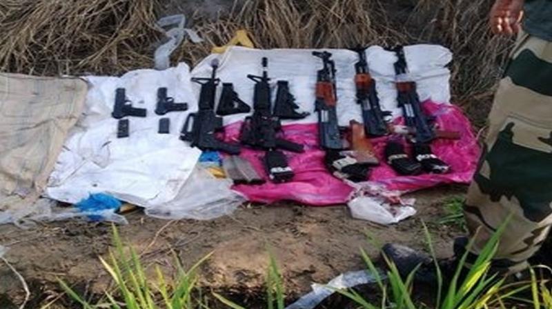 Ammunition recovered from India-Pakistan border Ammunition recovered from India-Pakistan border