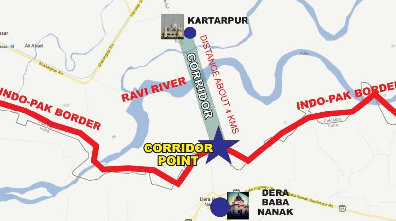 Kartarpur Corridor  Map