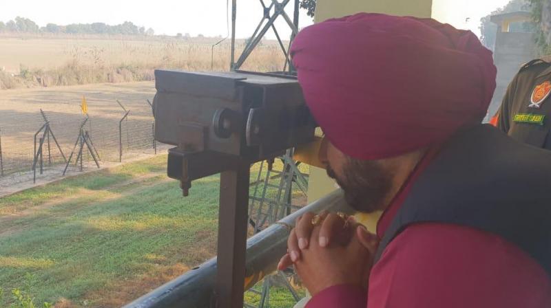 Sidhu  visits Sri Kartarpur Sahib