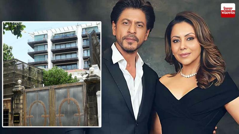 BMC team arrives at Shahrukh Khan's 'Mannat' News in punjabi BMC team arrives at Shahrukh Khan's 'Mannat' News in punjabi