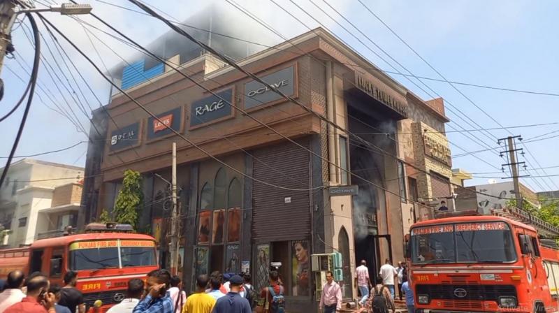 Fire At Ludhiana Showroom