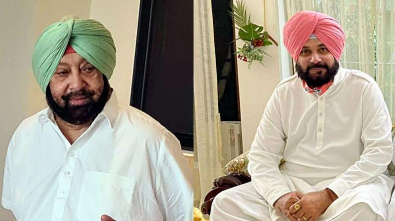 Captain Amarinder Singh and Navjot Sidhu Captain Amarinder Singh and Navjot Sidhu