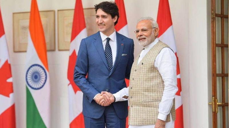 PM Modi congratulates Canada's Justin Trudeau for victory in polls PM Modi congratulates Canada's Justin Trudeau for victory in polls