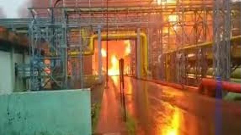 MaharashtraNavi Mumbai ongc plant cold storage fire MaharashtraNavi Mumbai ongc plant cold storage fire