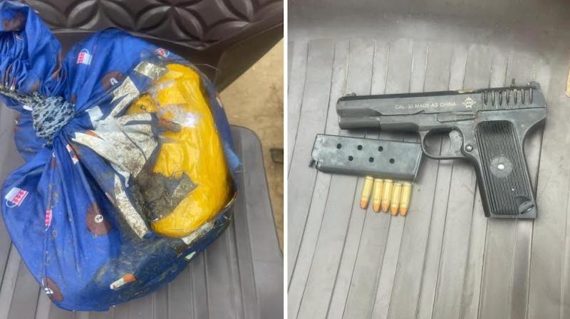 PUNJAB POLICE IN JOINT OPERATION WITH BSF RECOVER 3KG HEROIN, PISTOL FROM TARN TARAN PUNJAB POLICE IN JOINT OPERATION WITH BSF RECOVER 3KG HEROIN, PISTOL FROM TARN TARAN