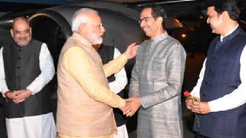 Uddhav Thackeray With Narendra Modi Uddhav Thackeray With Narendra Modi