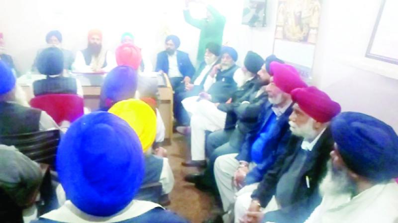 Meeting of Haryana Sikh Gurdwara Management Committee at Cheeka