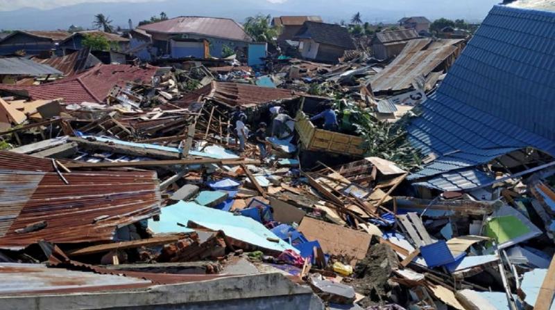 mass grave above Indonesian