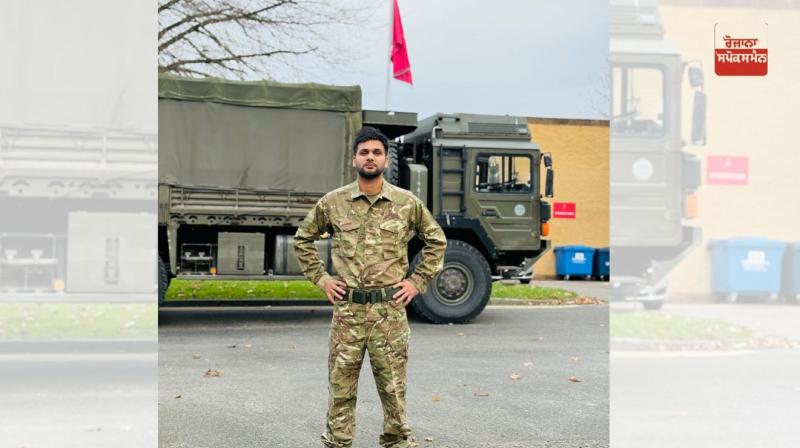 The farmer's son joined the British army The farmer's son joined the British army