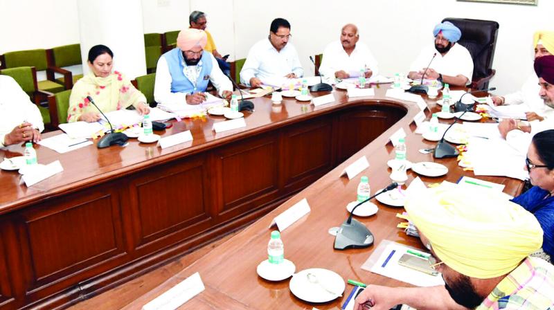 Captain Amarinder Singh During Conference Meeting Captain Amarinder Singh During Conference Meeting