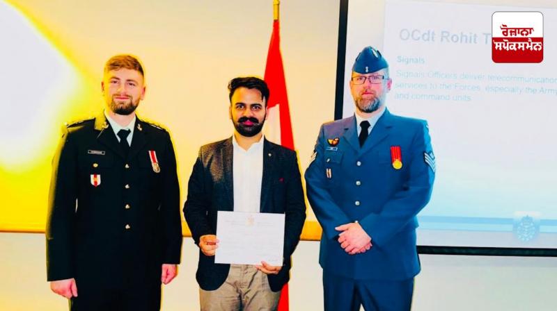 A young man from Hoshiarpur became a lieutenant in the Canadian Army News A young man from Hoshiarpur became a lieutenant in the Canadian Army News