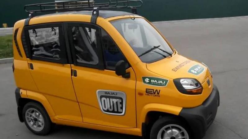 Bajaj will launch qute car today which price is less than tata nano