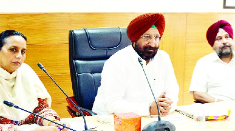Sukhjinder Singh Randhawa meeting with the officials of various departments Sukhjinder Singh Randhawa meeting with the officials of various departments