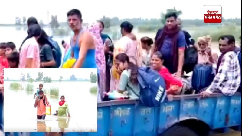 The problems of the residents of Abdullahpur village have increased due to the water in the Beas River. The problems of the residents of Abdullahpur village have increased due to the water in the Beas River.