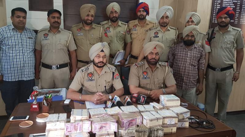 Ambala chandigarh highways Punjab Police money 1 arrested
