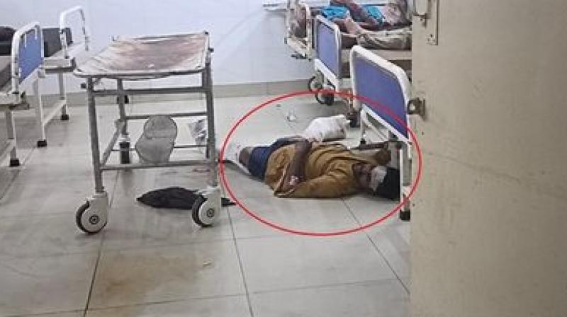 Patient fall from stretcher in Ludhiana hospital, died Patient fall from stretcher in Ludhiana hospital, died