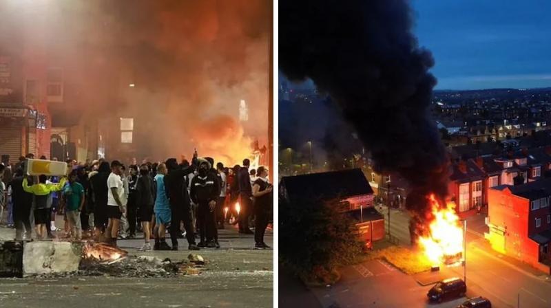 A riot broke out in Leeds UK news A riot broke out in Leeds UK news