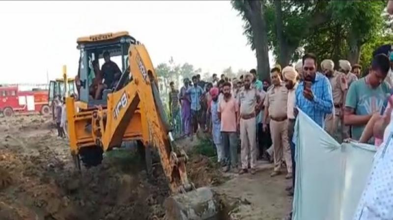 Two year boy fell into borewell Two year boy fell into borewell