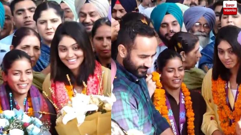 Amanjot Kaur and Harleen Deol reached Punjab