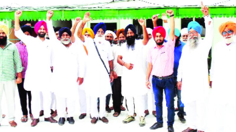 Sikh leaders Protesting Against Government