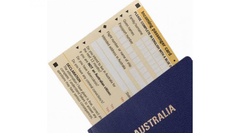 Australia's arrival card will become a high-tech IP. C. Australia's arrival card will become a high-tech IP. C.