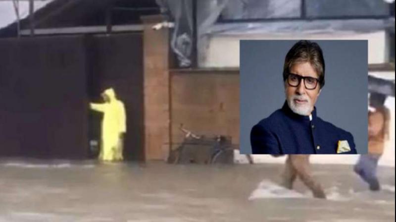 Amitabh Bachchan house flooded in Mumbai rains Amitabh Bachchan house flooded in Mumbai rains